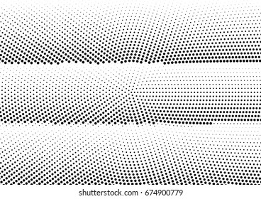 Abstract halftone dotted background. Futuristic grunge pattern, dot and circles.  Vector modern optical pop art texture for posters, sites, business cards, cover, postcards, labels, stickers layout.