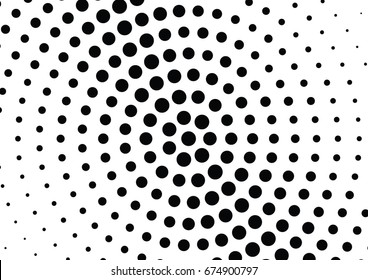 Abstract halftone dotted background. Futuristic grunge pattern, dot and circles.  Vector modern optical pop art texture for posters, sites, business cards, cover, postcards, labels, stickers layout.