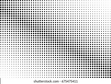 Abstract halftone dotted background. Futuristic pattern, dot and circles.  Vector modern optical pop art texture for posters, sites, business cards, cover, postcards, labels, stickers layout.
