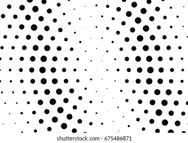 Abstract halftone dotted background. Futuristic grunge pattern, dot and circles.  Vector modern optical pop art texture for posters, sites, business cards, cover, postcards, labels, stickers layout.