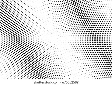 Abstract halftone dotted background. Futuristic grunge pattern, dot and circles.  Vector modern optical pop art texture for posters, sites, business cards, cover, postcards, labels, stickers layout.