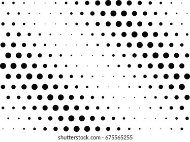 Abstract halftone dotted background. Futuristic grunge pattern, dot and circles.  Vector modern optical pop art texture for posters, sites, business cards, cover, postcards, labels, stickers layout.