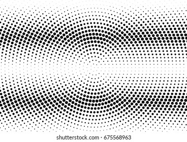 Abstract halftone dotted background. Futuristic grunge pattern, dot and circles.  Vector modern optical pop art texture for posters, sites, business cards, cover, postcards, labels, stickers layout.