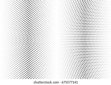 Abstract halftone dotted background. Futuristic grunge pattern, dot and circles.  Vector modern optical pop art texture for posters, sites, business cards, cover, postcards, labels, stickers layout.