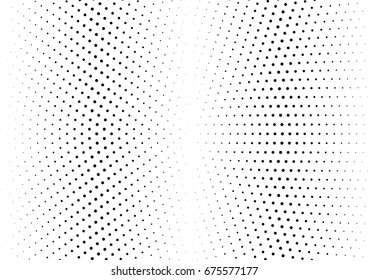 Abstract halftone dotted background. Futuristic grunge pattern, dot and circles.  Vector modern optical pop art texture for posters, sites, business cards, cover, postcards, labels, stickers layout.