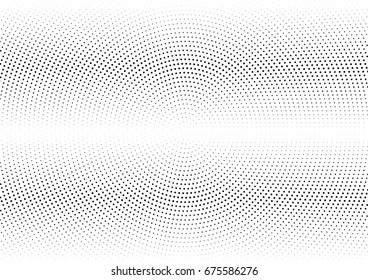 Abstract halftone dotted background. Futuristic grunge pattern, dot and circles.  Vector modern optical pop art texture for posters, sites, business cards, cover, postcards, labels, stickers layout.