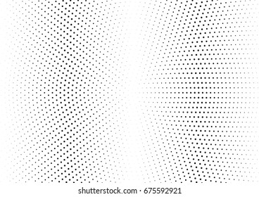 Abstract halftone dotted background. Futuristic grunge pattern, dot and circles.  Vector modern optical pop art texture for posters, sites, business cards, cover, postcards, labels, stickers layout.