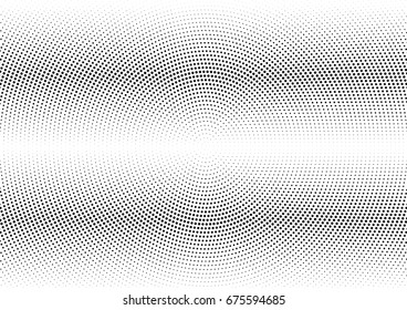 Abstract halftone dotted background. Futuristic grunge pattern, dot and circles.  Vector modern optical pop art texture for posters, sites, business cards, cover, postcards, labels, stickers layout.