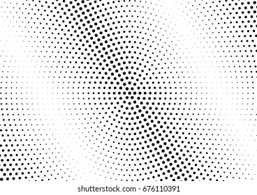 Abstract halftone dotted background. Futuristic grunge pattern, dot and circles.  Vector modern optical pop art texture for posters, sites, business cards, cover, postcards, labels, stickers layout.