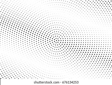 Abstract halftone dotted background. Futuristic grunge pattern, dot and circles.  Vector modern optical pop art texture for posters, sites, business cards, cover, postcards, labels, stickers layout.