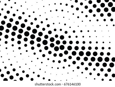 Abstract halftone dotted background. Futuristic grunge pattern, dot and circles.  Vector modern optical pop art texture for posters, sites, business cards, cover, postcards, labels, stickers layout.
