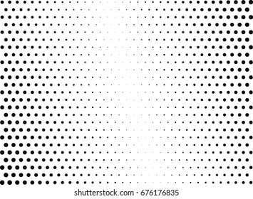 Abstract halftone dotted background. Futuristic grunge pattern, dot and circles.  Vector modern optical pop art texture for posters, sites, business cards, cover, postcards, labels, stickers layout.