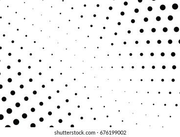 Abstract halftone dotted background. Futuristic grunge pattern, dot and circles.  Vector modern optical pop art texture for posters, sites, business cards, cover, postcards, labels, stickers layout.
