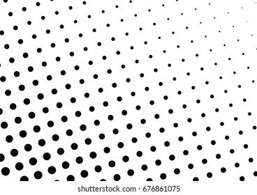 Abstract halftone dotted background. Futuristic grunge pattern, dot and circles.  Vector modern optical pop art texture for posters, sites, business cards, cover, postcards, labels, stickers layout.