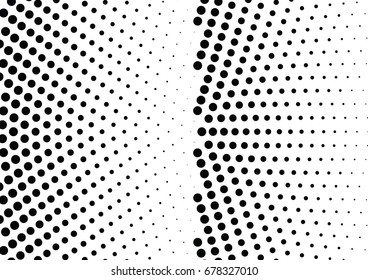 Abstract halftone dotted background. Futuristic grunge pattern, dot and circles.  Vector modern optical pop art texture for posters, sites, business cards, cover, postcards, labels, stickers layout.