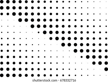 Abstract halftone dotted background. Futuristic grunge pattern, dot and circles.  Vector modern optical pop art texture for posters, sites, business cards, cover, postcards, labels, stickers layout.