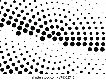 Abstract halftone dotted background. Futuristic grunge pattern, dot and circles.  Vector modern optical pop art texture for posters, sites, business cards, cover, postcards, labels, stickers layout.