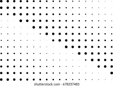 Abstract halftone dotted background. Futuristic grunge pattern, dot and circles.  Vector modern optical pop art texture for posters, sites, business cards, cover, postcards, labels, stickers layout.