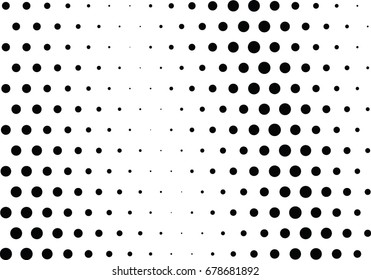 Abstract halftone dotted background. Futuristic grunge pattern, dot and circles.  Vector modern optical pop art texture for posters, sites, business cards, cover, postcards, labels, stickers layout.