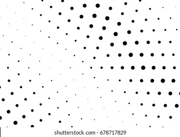 Abstract halftone dotted background. Futuristic grunge pattern, dot and circles.  Vector modern optical pop art texture for posters, sites, business cards, cover, postcards, labels, stickers layout.