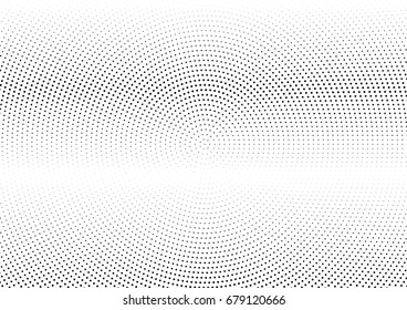 Abstract halftone dotted background. Futuristic grunge pattern, dot and circles.  Vector modern optical pop art texture for posters, sites, business cards, cover, postcards, labels, stickers layout.