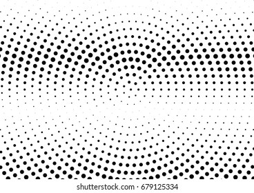 Abstract halftone dotted background. Futuristic grunge pattern, dot and circles.  Vector modern optical pop art texture for posters, sites, business cards, cover, postcards, labels, stickers layout.