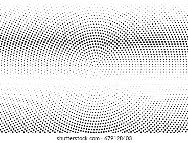 Abstract halftone dotted background. Futuristic grunge pattern, dot and circles.  Vector modern optical pop art texture for posters, sites, business cards, cover, postcards, labels, stickers layout.