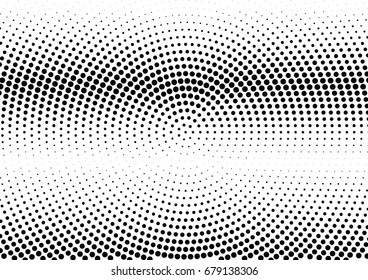 Abstract halftone dotted background. Futuristic grunge pattern, dot and circles.  Vector modern optical pop art texture for posters, sites, business cards, cover, postcards, labels, stickers layout.