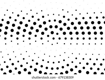Abstract halftone dotted background. Futuristic grunge pattern, dot and circles.  Vector modern optical pop art texture for posters, sites, business cards, cover, postcards, labels, stickers layout.