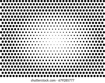 Abstract halftone dotted background. Futuristic grunge pattern, dot and circles.  Vector modern optical pop art texture for posters, sites, business cards, cover, postcards, labels, stickers layout.