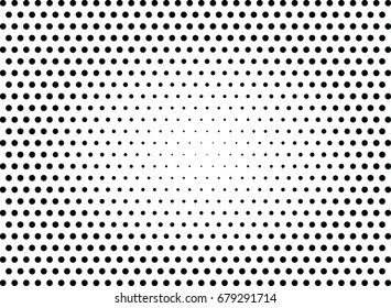 Abstract halftone dotted background. Futuristic grunge pattern, dot and circles.  Vector modern optical pop art texture for posters, sites, business cards, cover, postcards, labels, stickers layout.