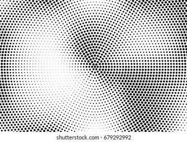 Abstract halftone dotted background. Futuristic grunge pattern, dot and circles.  Vector modern optical pop art texture for posters, sites, business cards, cover, postcards, labels, stickers layout.