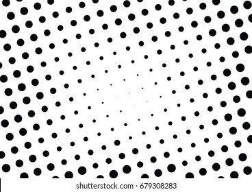 Abstract halftone dotted background. Futuristic grunge pattern, dot and circles.  Vector modern optical pop art texture for posters, sites, business cards, cover, postcards, labels, stickers layout.