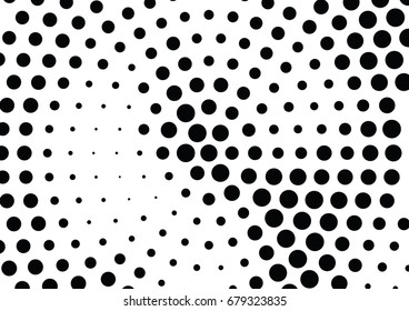 Abstract halftone dotted background. Futuristic grunge pattern, dot and circles.  Vector modern optical pop art texture for posters, sites, business cards, cover, postcards, labels, stickers layout.