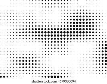 Abstract halftone dotted background. Futuristic grunge pattern, dot and circles.  Vector modern optical pop art texture for posters, sites, business cards, cover, postcards, labels, stickers layout.