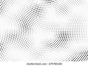 Abstract halftone dotted background. Futuristic grunge pattern, dot and circles.  Vector modern optical pop art texture for posters, sites, business cards, cover, postcards, labels, stickers layout.