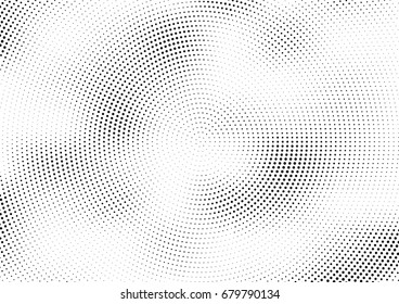 Abstract halftone dotted background. Futuristic grunge pattern, dot and circles.  Vector modern optical pop art texture for posters, sites, business cards, cover, postcards, labels, stickers layout.