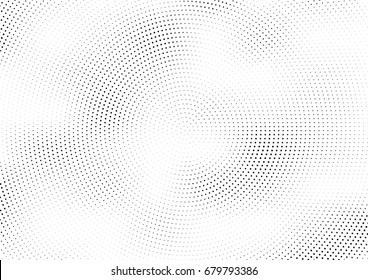 Abstract halftone dotted background. Futuristic grunge pattern, dot and circles.  Vector modern optical pop art texture for posters, sites, business cards, cover, postcards, labels, stickers layout.
