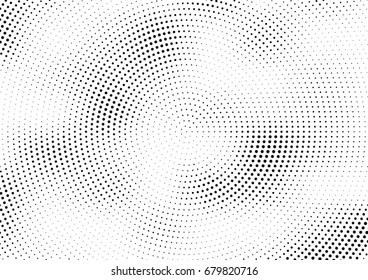 Abstract halftone dotted background. Futuristic grunge pattern, dot and circles.  Vector modern optical pop art texture for posters, sites, business cards, cover, postcards, labels, stickers layout.