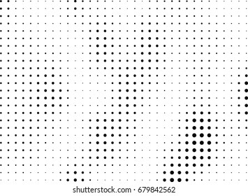 Abstract halftone dotted background. Futuristic grunge pattern, dot, circles.  Vector modern optical pop art texture for posters, sites, business cards, cover, labels mock-up, vintage stickers layout