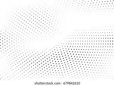 Abstract halftone dotted background. Futuristic grunge pattern, dot, circles.  Vector modern optical pop art texture for posters, sites, business cards, cover, labels mock-up, vintage stickers layout
