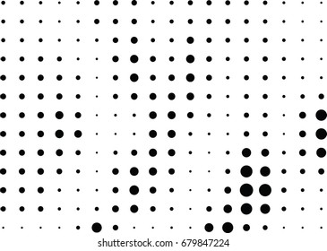 Abstract halftone dotted background. Futuristic grunge pattern, dot, circles.  Vector modern optical pop art texture for posters, sites, business cards, cover, labels mock-up, vintage stickers layout
