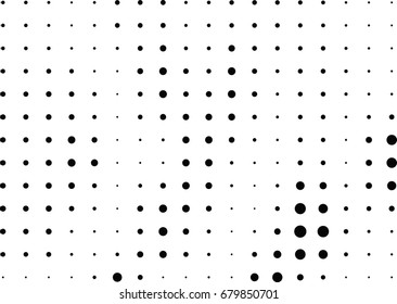Abstract halftone dotted background. Futuristic grunge pattern, dot, circles.  Vector modern optical pop art texture for posters, sites, business cards, cover, labels mock-up, vintage stickers layout