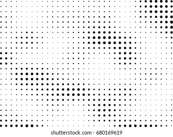 Abstract halftone dotted background. Futuristic grunge pattern, dot, circles.  Vector modern optical pop art texture for posters, sites, business cards, cover, labels mock-up, vintage stickers layout