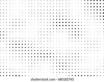 Abstract halftone dotted background. Futuristic grunge pattern, dot, circles.  Vector modern optical pop art texture for posters, sites, business cards, cover, labels mock-up, vintage stickers layout