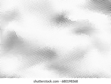 Abstract halftone dotted background. Futuristic grunge pattern, dot, circles.  Vector modern optical pop art texture for posters, sites, business cards, cover, labels mock-up, vintage stickers layout