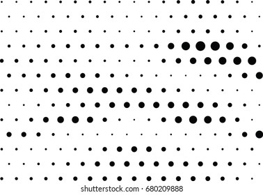 Abstract halftone dotted background. Futuristic grunge pattern, dot, circles.  Vector modern optical pop art texture for posters, sites, business cards, cover, labels mock-up, vintage stickers layout
