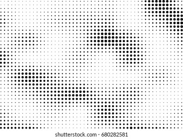 Abstract halftone dotted background. Futuristic grunge pattern, dot, circles.  Vector modern optical pop art texture for posters, sites, business cards, cover, labels mock-up, vintage stickers layout