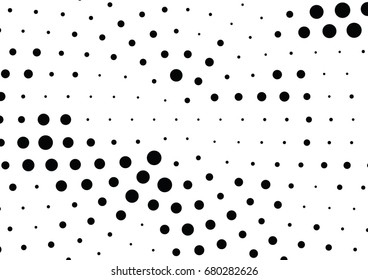 Abstract halftone dotted background. Futuristic grunge pattern, dot, circles.  Vector modern optical pop art texture for posters, sites, business cards, cover, labels mock-up, vintage stickers layout