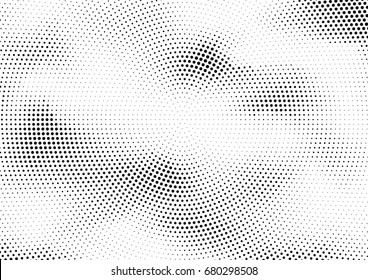 Abstract halftone dotted background. Futuristic grunge pattern, dot, circles.  Vector modern optical pop art texture for posters, sites, business cards, cover, labels mock-up, vintage stickers layout
